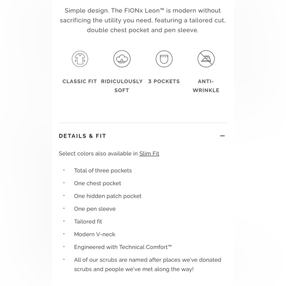 Men’s FIGS Technical Collection Leon Three Pocket Scrub Top Ceil Blue 1517 Sz M - Picture 14 of 14